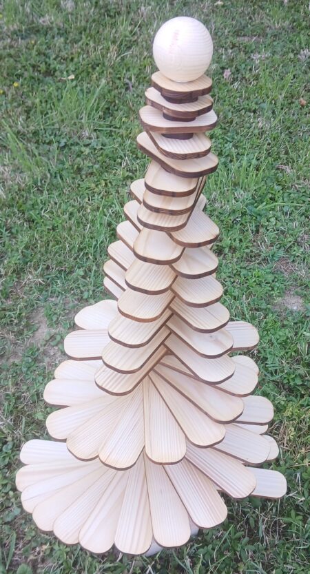 Weihnachtsbaum - Lamellen - Fichte/Weißtanne - ca. 75 cm Höhe – Bild 4