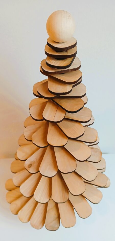 Weihnachtsbaum - Lamellen - Wildkirsche - ca. 25 cm Höhe – Bild 6