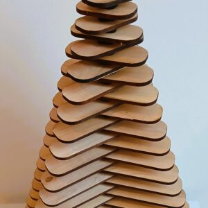 Weihnachtsbaum - Lamellen - Wildkirsche - ca. 75 cm Höhe