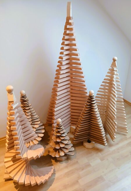Weihnachtsbaum - Lamellen - Wildkirsche - ca. 50 cm Höhe – Bild 7