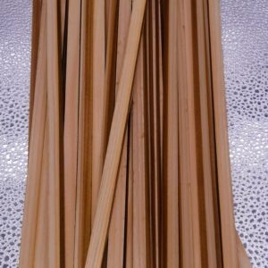 Holzleisten zum Basteln 50 er-Pack - Unlackiertes Tannenholz für Modelle, Deko - Holz zum Basteln, DIY-Kunstbedarf… (600 * 10 * 6 mm)