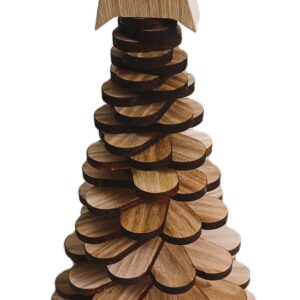 Weihnachtsbaum - Lamellen - Esche - ca. 28 cm Höhe