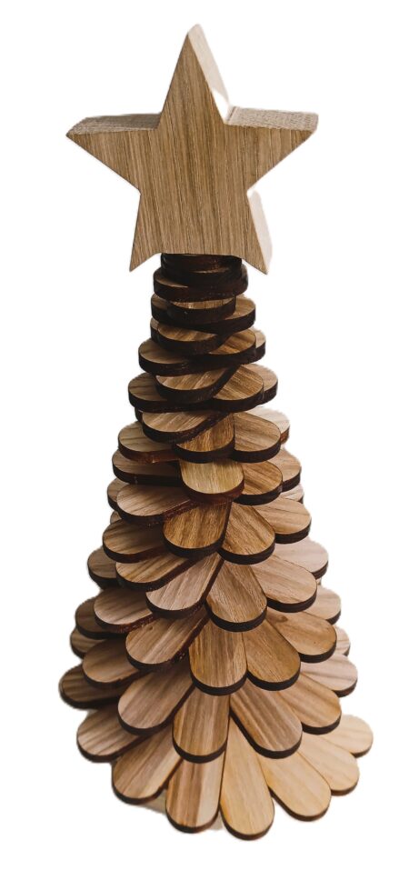 Weihnachtsbaum - Lamellen - Esche - ca. 28 cm Höhe