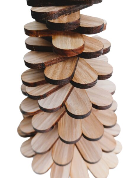 Weihnachtsbaum - Lamellen - Esche - ca. 28 cm Höhe – Bild 2
