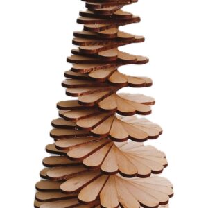 Weihnachtsbaum - Lamellen - Rotbuche - ca. 56 cm Höhe