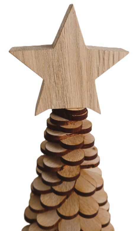 Weihnachtsbaum - Lamellen - Rotbuche - ca. 56 cm Höhe – Bild 3