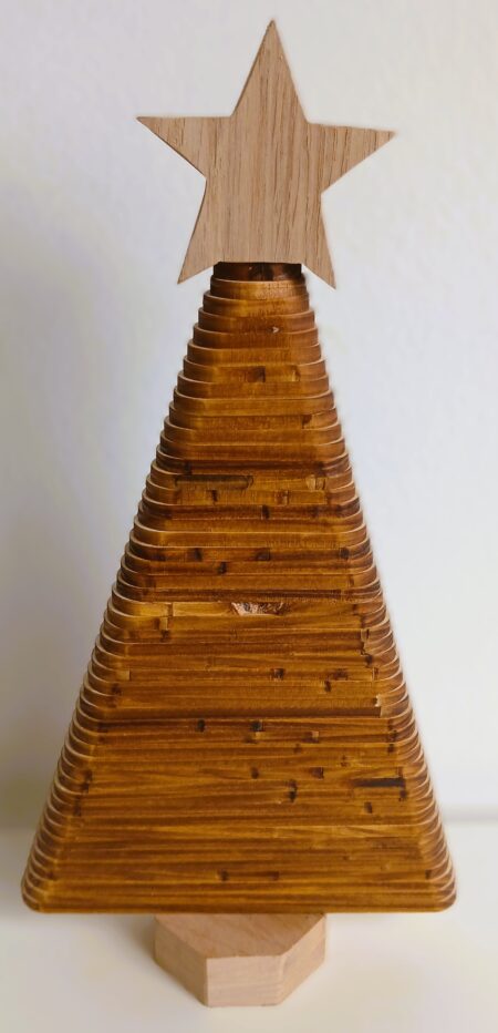 Weihnachtsbaum - Lamellen - Weißtanne/Fichte - ca. 28 cm Höhe – Bild 3